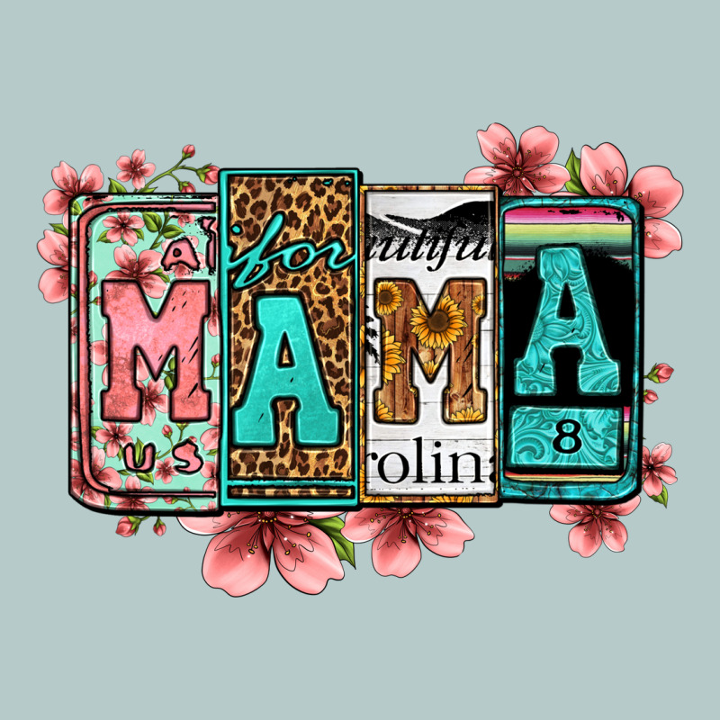 License Letters Floral Mama Heavy Core Tee by Jasminsmagicworld | Teevron