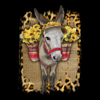 Donkey With Sunflowers Long Sleeve Tee | Teevron