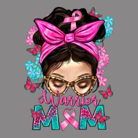 Warrior Mom Messy Bun With Flowers Vintage Tee | Teevron