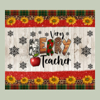 Very Merry Teacher Ladies Tee | Teevron