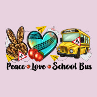 Peace Love School Bus Ladies Tee | Teevron