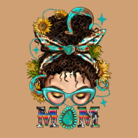 Western Messy Bun Mom With Sunflower Vintage Tee | Teevron