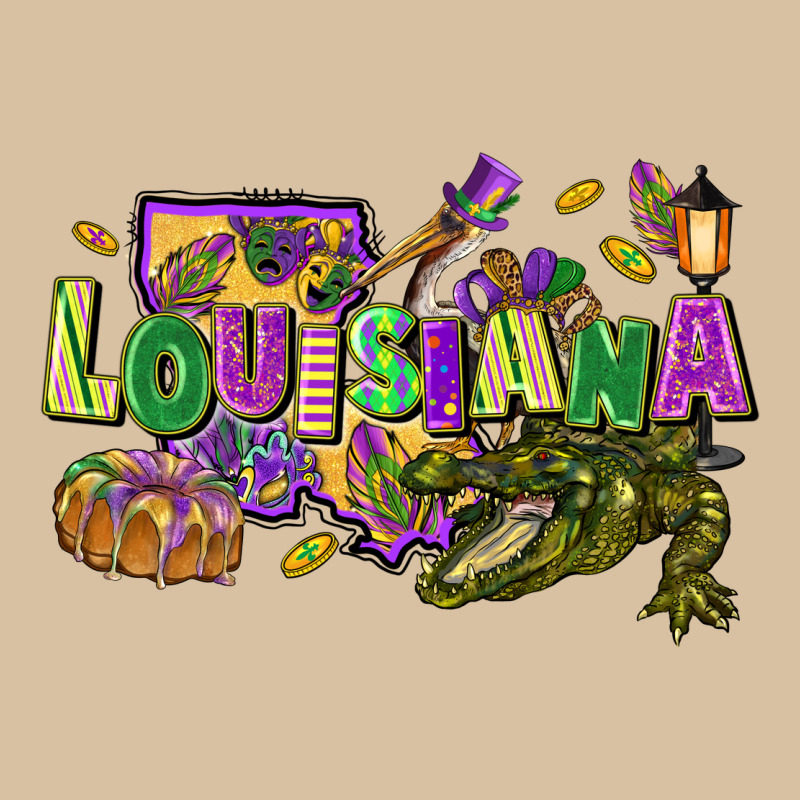 Louisiana Mardi Gras Heavyweight Hoodie by FaDigitalArtStudio | Teevron