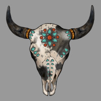 Cowhide Bull Skull Vintage Hoodie | Teevron