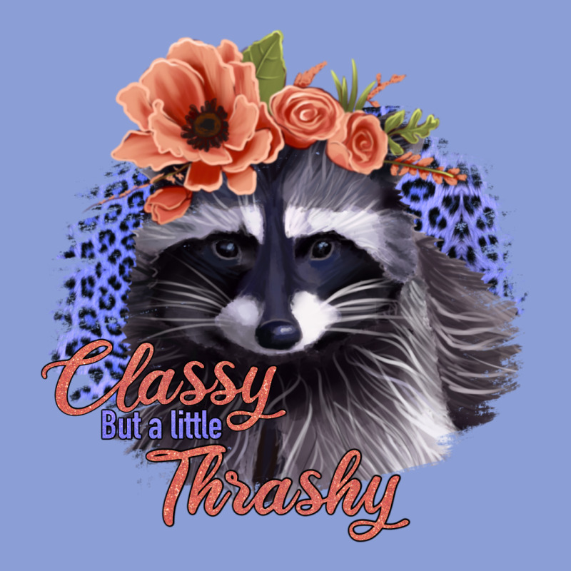 Classy But A Little Thrashy Raccoon With Flowers Long Sleeve Tee by Bettercallsaul | Teevron