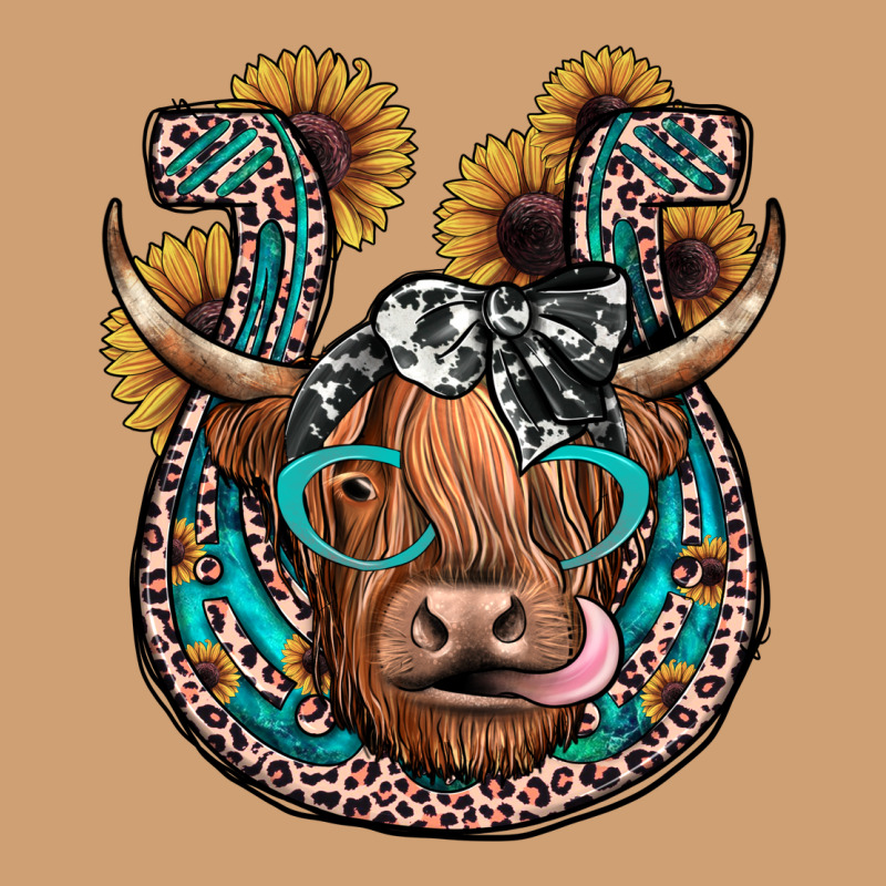 Highland Cow Horseshoe Vintage Tee by JahusDesignShop | Teevron