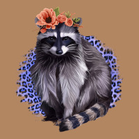 Raccoon With Flowers Long Sleeve Tee | Teevron
