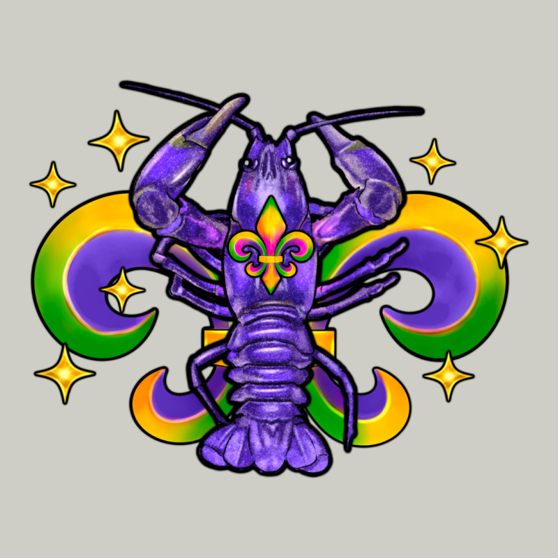 Mardi Gras Crawfish Heavyweight Hoodie by FaDigitalArtStudio | Teevron