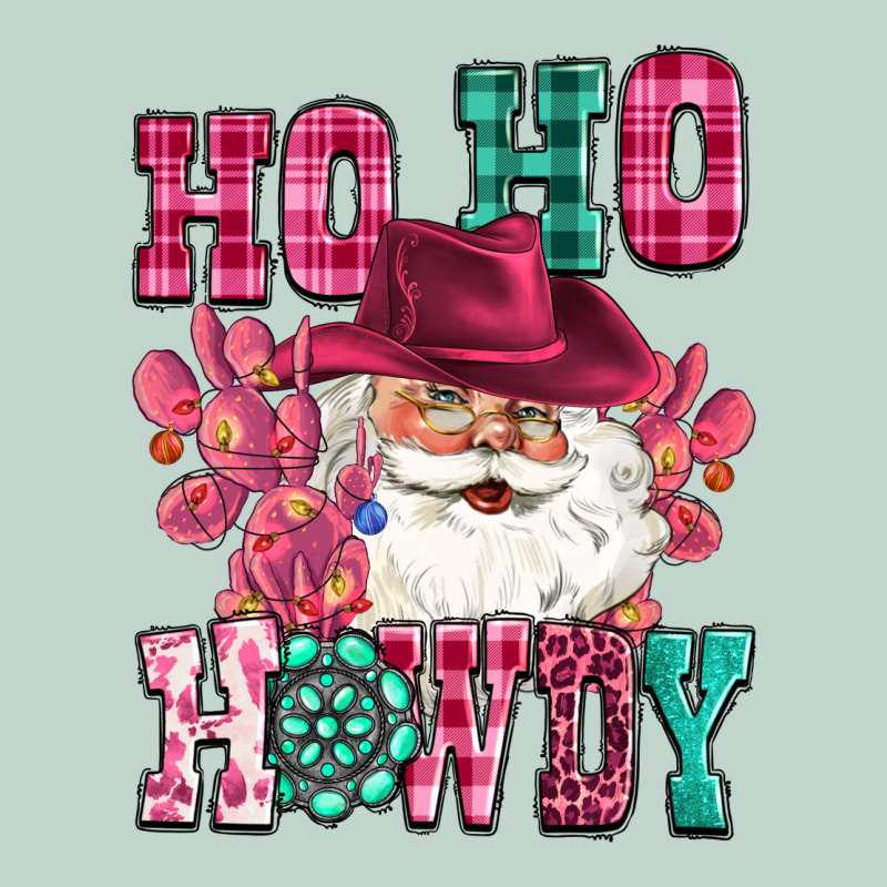 Ho Ho Howdy Santa Pink Christmas Zipper Hoodie by CowGirlArtShop | Teevron