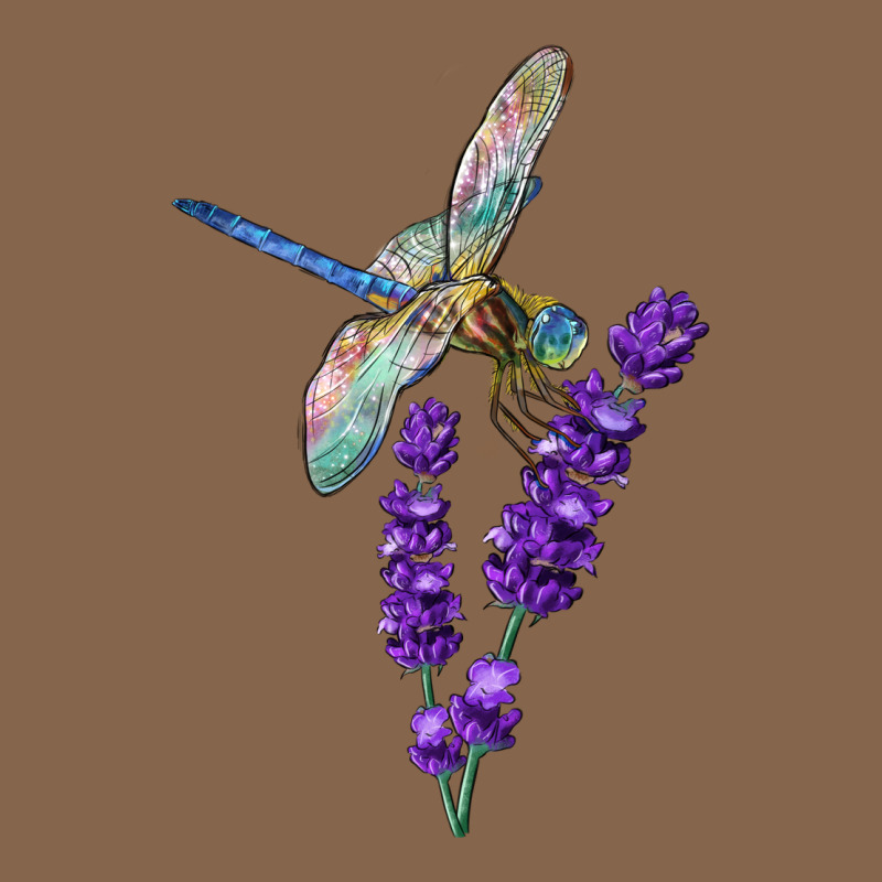 Dragonfly With Lavender Premium Tee by LillyAllenDesigns | Teevron