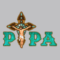 Papa Jesus With Cross Long Sleeve Tee | Teevron