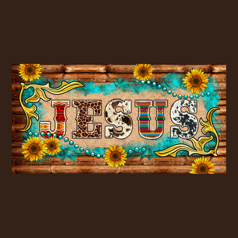 Jesus Western Patterns License Plate Template Heavy Core Tee by BarkalooDesign | Teevron