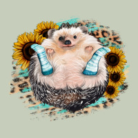 Hedgehog With Sunflower Long Sleeve Tee | Teevron