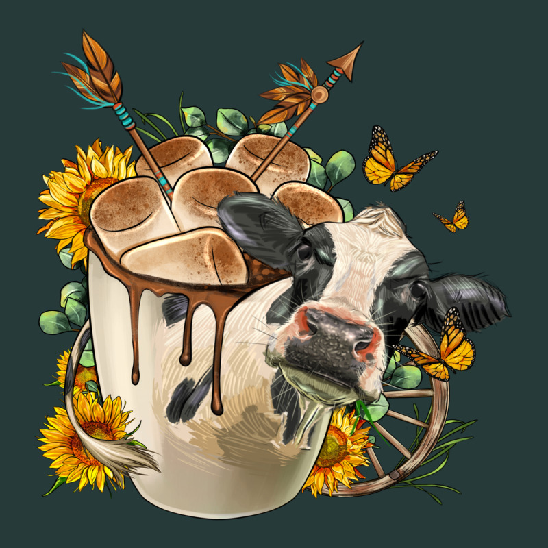 Black And White Cow Coffee Cup Premium Sweatshirt by FaDigitalArtStudio | Teevron