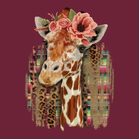 Giraffe With Floral Long Sleeve Tee | Teevron