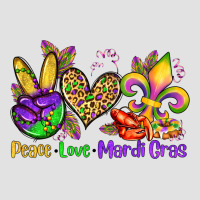 Peace Love Mardi Gras Olivia Premium Hoodie | Teevron