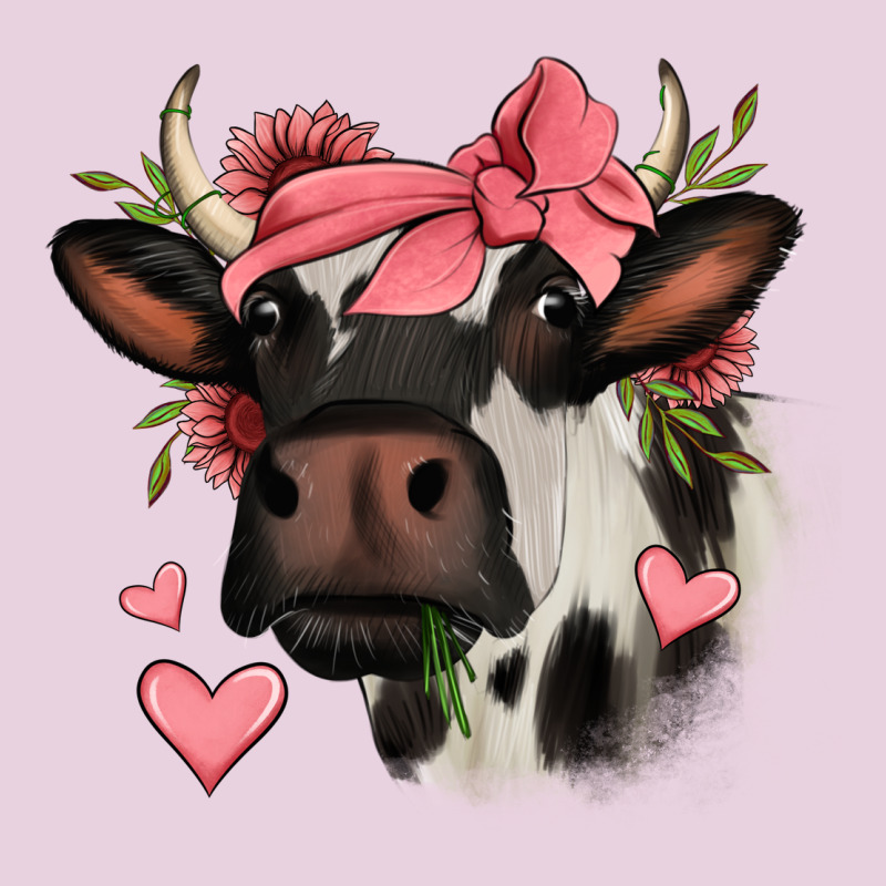 Valentines Day Cow Ladies Tee by Jasminsmagicworld | Teevron