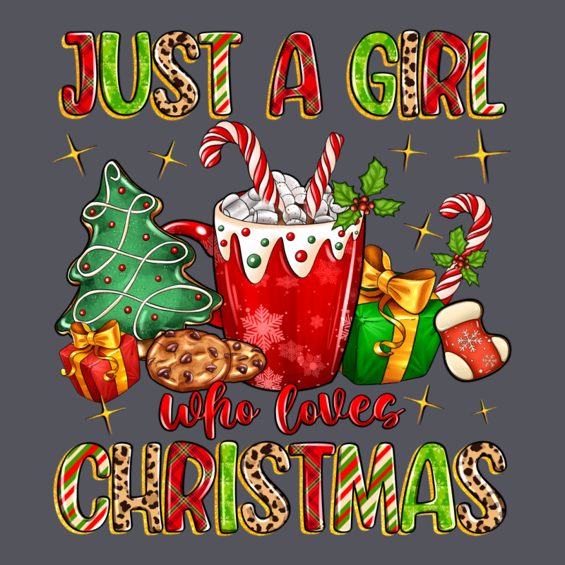 Just A Girl Who Loves Christmas Vintage Hoodie by MaliasSmallBusiness | Teevron