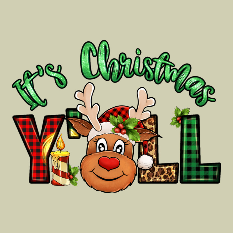 It's Christmas Y'all Reindeer Heavy Core Tee by Jasminsmagicworld | Teevron