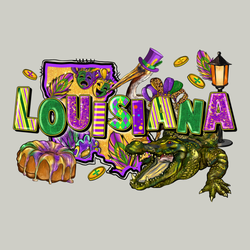 Louisiana Mardi Gras Heavyweight Hoodie by FaDigitalArtStudio | Teevron