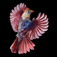 Flying Northern Cardinal Bird Premium Tee | Teevron