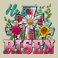 He Is Risen Cross Easter Heavy Core Tee | Teevron