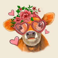 Valentines Day Orange Cow Ladies Tee | Teevron