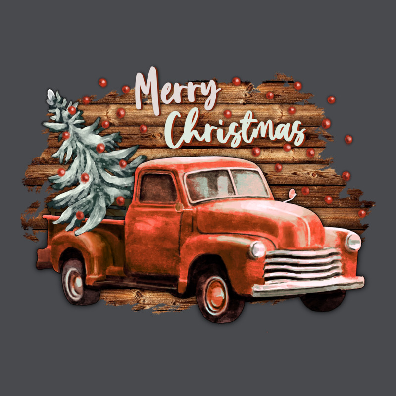 Merry Christmas Truck Zipper Hoodie by CowGirlArtShop | Teevron