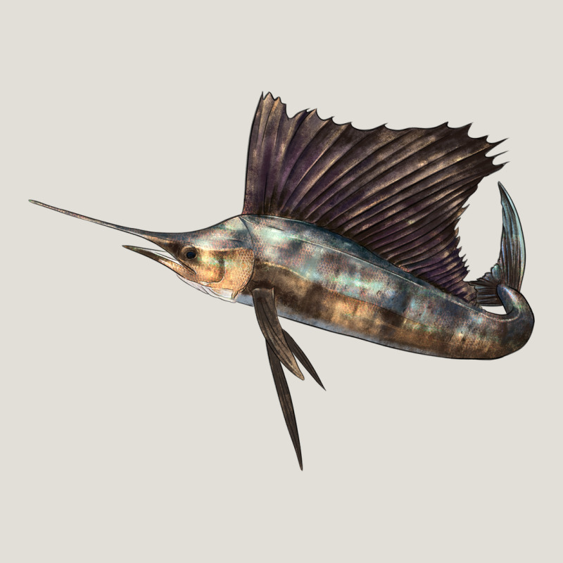 Atlantic Sailfish Illustrations Heavy Core Tee by LillyAllenDesigns | Teevron