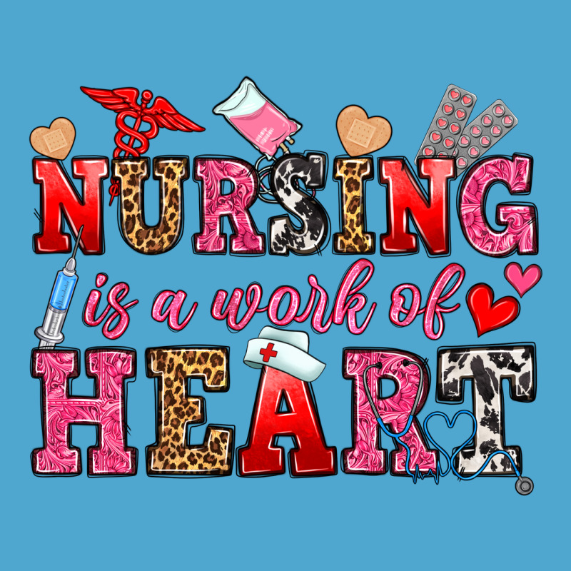 Nursing Is A Work Of Heart Premium Hoodie by OliviaCreatesArt | Teevron