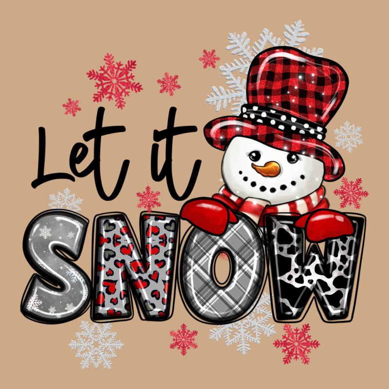 Let It Snow Sowman Snowflake Vintage Hoodie by MaliasSmallBusiness | Teevron