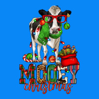 Mooey Christmas Holstein Cow Zipper Hoodie | Teevron