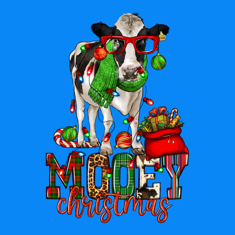 Mooey Christmas Holstein Cow Zipper Hoodie by CowGirlArtShop | Teevron