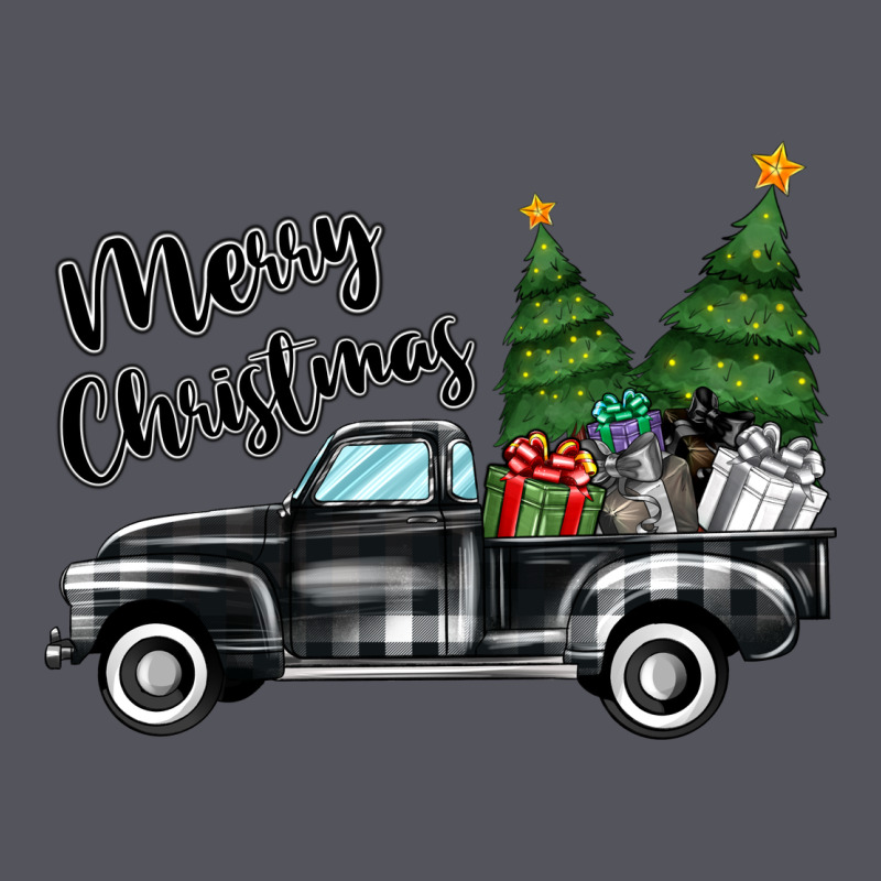 Merry Christmas Truck Vintage Hoodie by MaliasSmallBusiness | Teevron