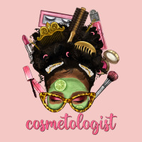 Afro Messy Bun Cosmetologist Urban Heavy Tee | Teevron