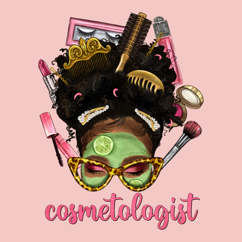 Afro Messy Bun Cosmetologist Urban Heavy Tee by BundleAndBundleShop | Teevron