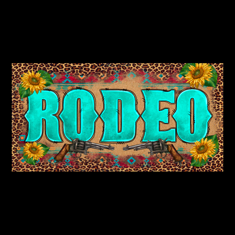 Western Rodeo Sunflowers Weapon  License Plate Template Ladies Tee by BarkalooDesign | Teevron