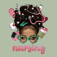Afro Messy Bun Nursing Bbs Urban Heavy Tee | Teevron