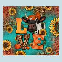 Love Autumn Cow Ladies Tee | Teevron