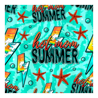 Hot Mom Summer Digital Paper | Teevron