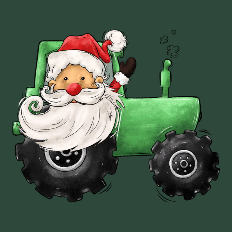 Santa Tractor Zipper Hoodie by CowGirlArtShop | Teevron