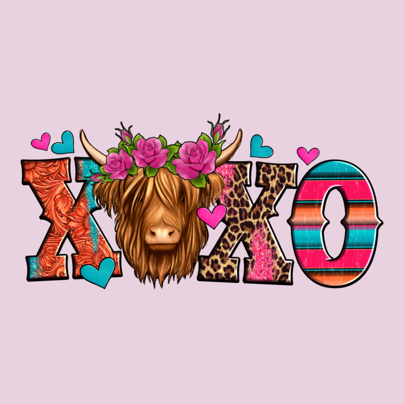 Xoxo Valentine's Day Highland Cow Ladies Tee by Jasminsmagicworld | Teevron