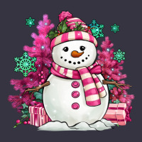 Pink Christmas Snowman Vintage Hoodie | Teevron