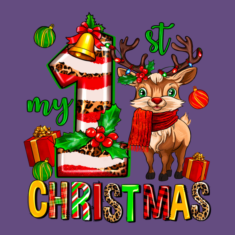 My First Christmas Reindeer Vintage Hoodie by MaliasSmallBusiness | Teevron