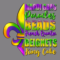 Mardi Gras Parades Beads Heavyweight Hoodie | Teevron
