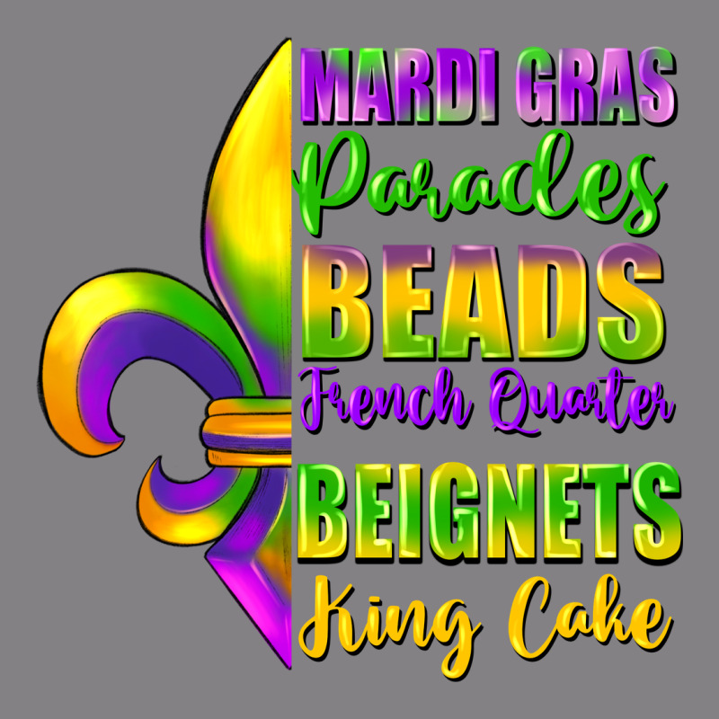 Mardi Gras Parades Beads Heavyweight Hoodie by FaDigitalArtStudio | Teevron