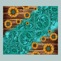 Tooled Leather And Sunflowers Heavy Core Tee | Teevron