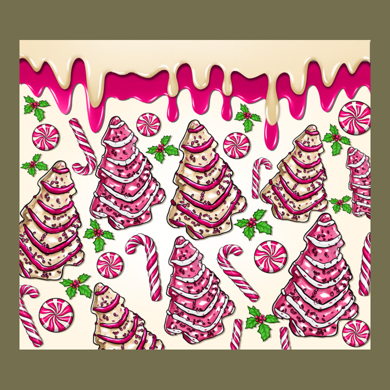 Pink Christmas Tree Cakes Vintage Hoodie by MaliasSmallBusiness | Teevron