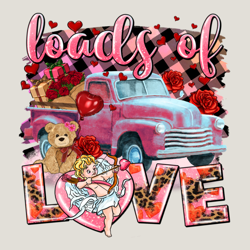 Loads Of Love Valentines Day Truck Heavy Core Tee by NancyCooperArtShop | Teevron
