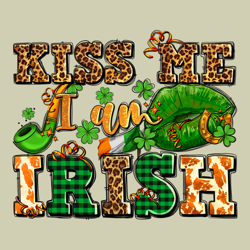 Kiss Me I Am Irish  With Lips And Shamrocks Heavy Core Tee by AdoDesignShop | Teevron